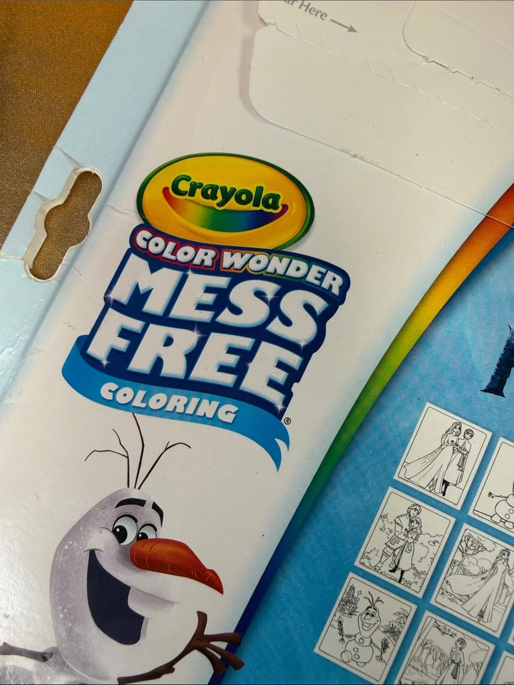 Crayola Color Wonder Mess Free Coloring Set - Disney Frozen colors on special pp
